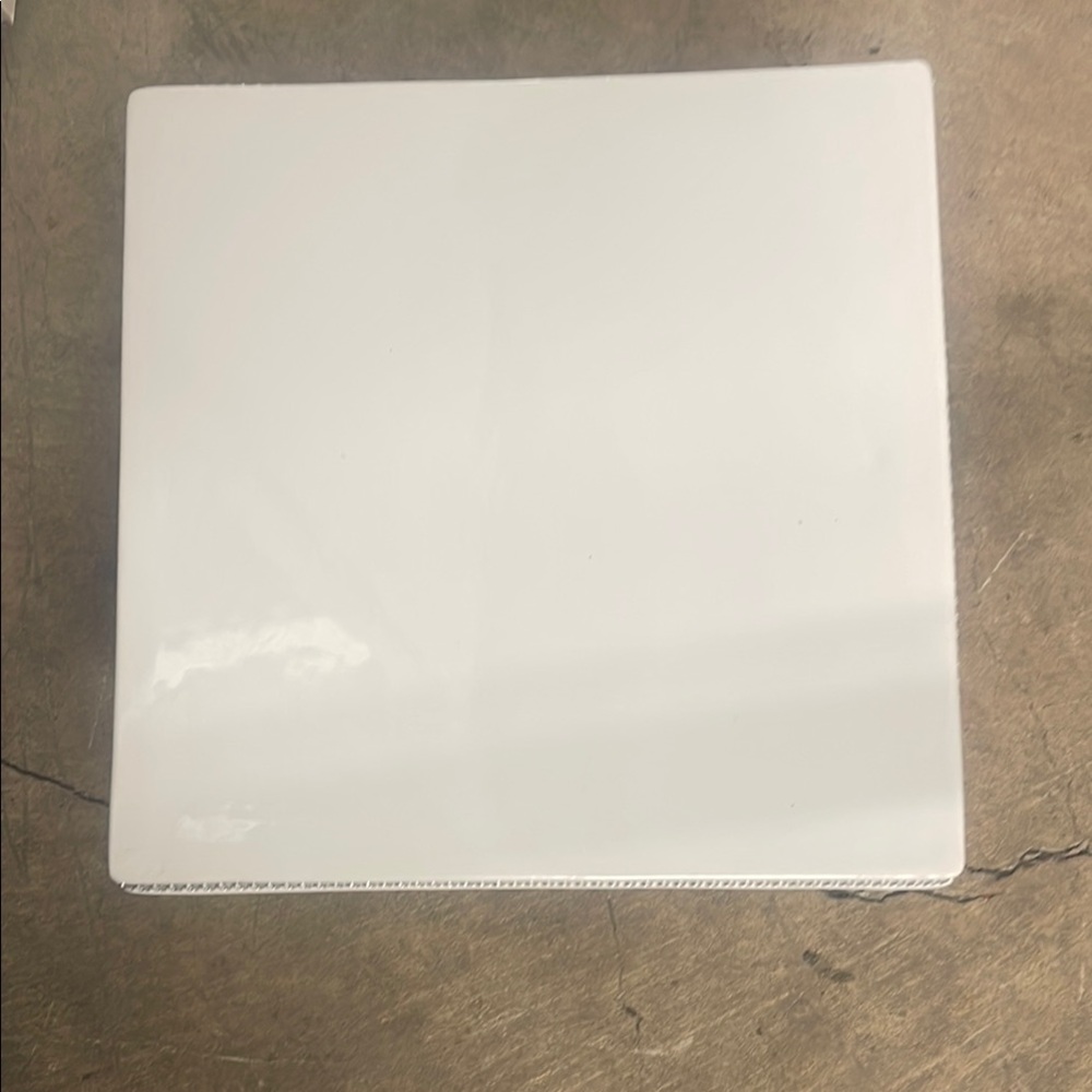 White Square Ceramic Food Tray